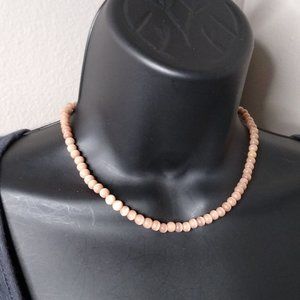 Vintage Glass Bead Necklace Adjustable 15.5 To 17.5 Inches